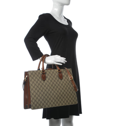 Gucci GG Supreme Monogram Large Top Handle Bag Beige Tuscany 2 of 14