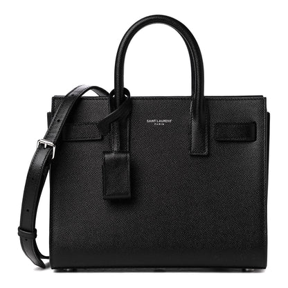 Saint Laurent Grained Calfskin Nano Sac De Jour Black 1 of 4