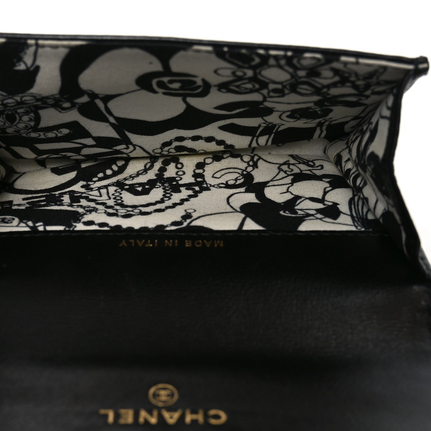 Chanel Lambskin Quilted Flap Card Holder Black 5 of 9