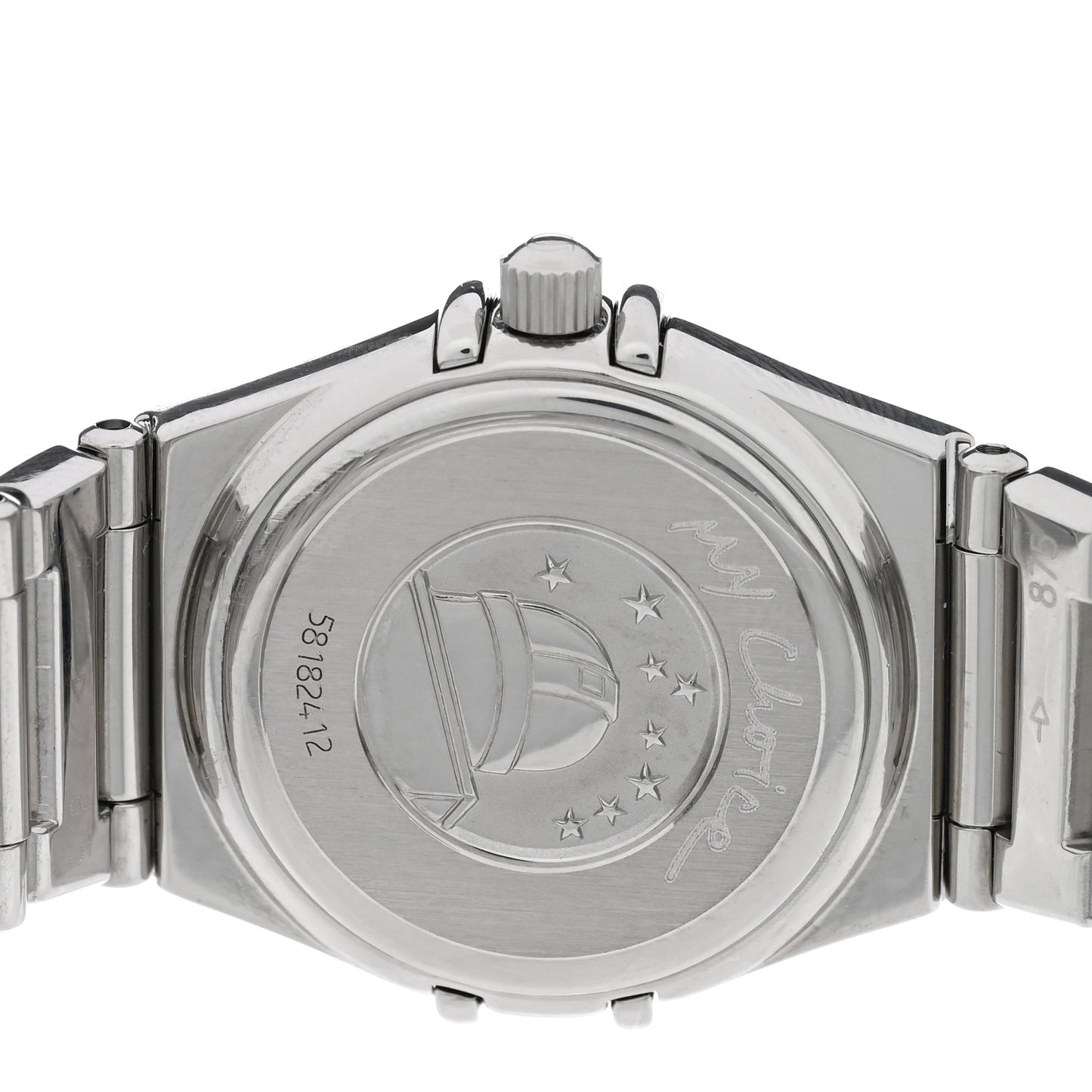 Stainless Steel Diamond Bezel Pink Mother of Pearl 22mm Constellation My Choice Quartz Watch 1566.66.00