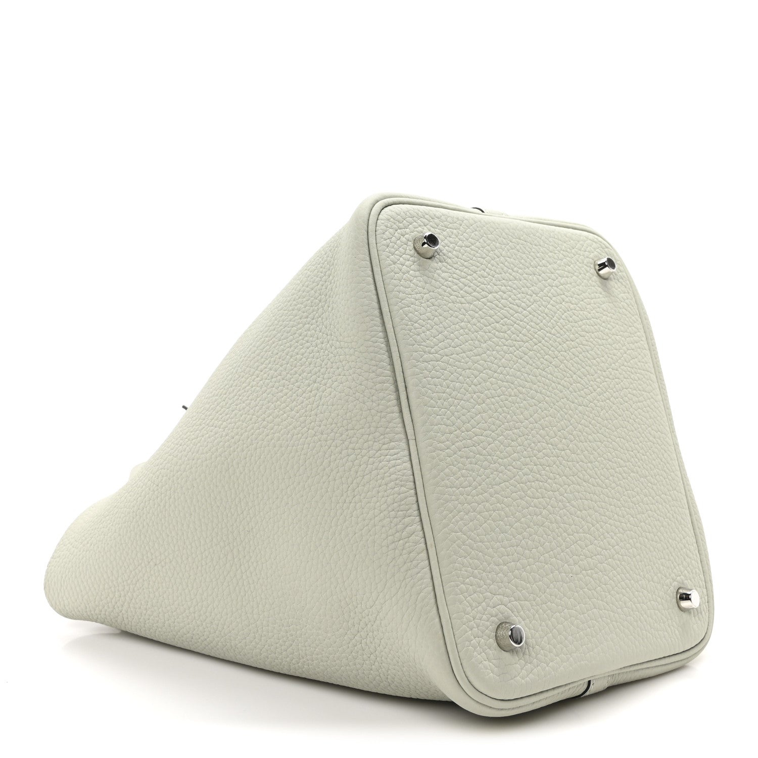 Hermes Taurillon Clemence Picotin Lock 22 MM Gris Neve 4 of 10
