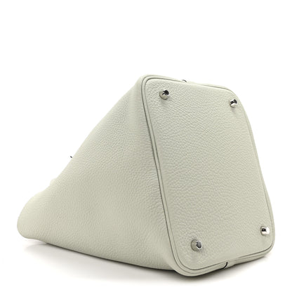 Hermes Taurillon Clemence Picotin Lock 22 MM Gris Neve 4 of 10