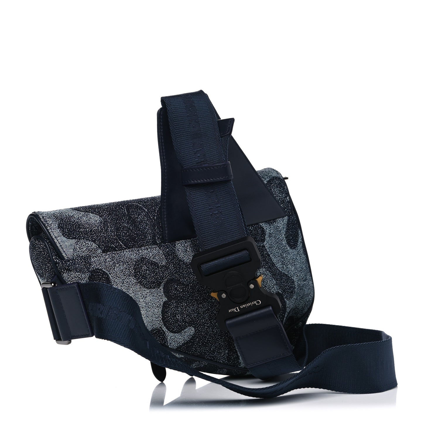 X Peter Doig Denim Camouflage Saddle Bag