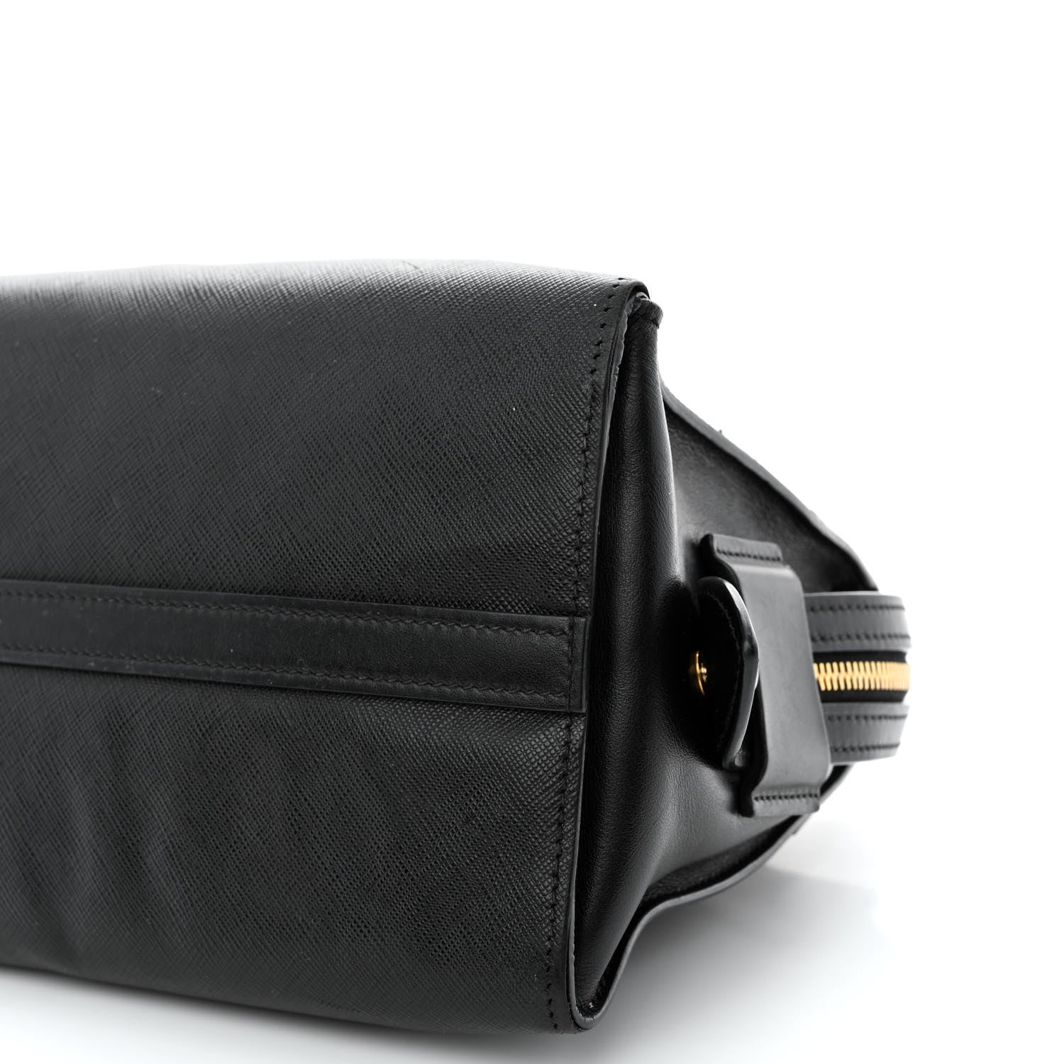 Prada Saffiano City Calfskin Small Esplanade Tote Black 14 of 27