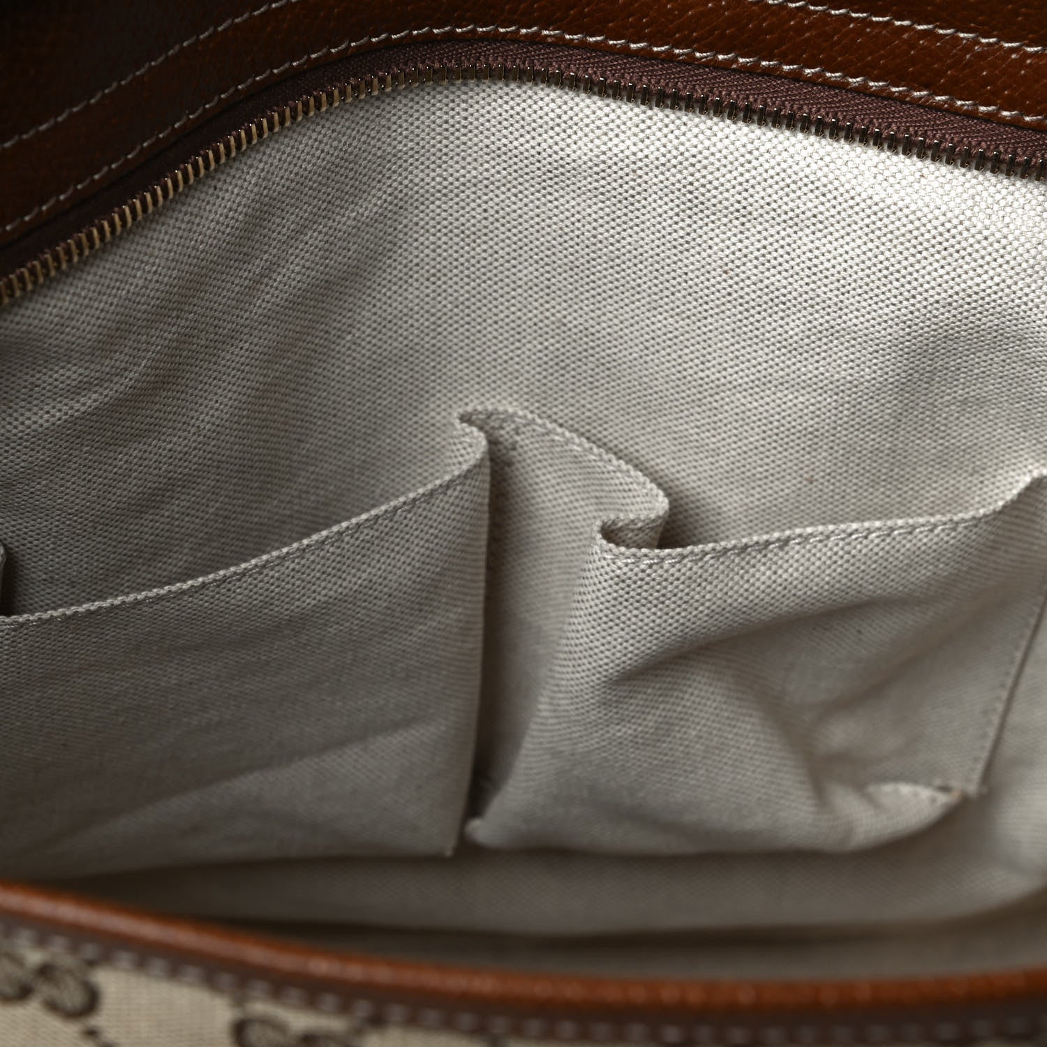 Gucci Monogram Medium Bree Zippered Tote Beige Tabacco 13 of 13