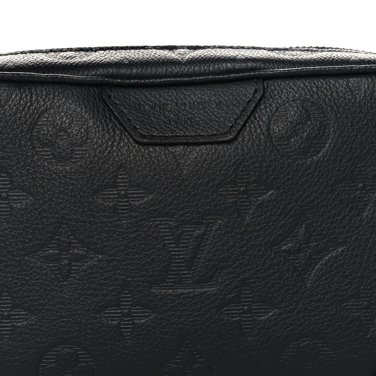 Calfskin Monogram Shadow Trocadero Wearable Wallet Black