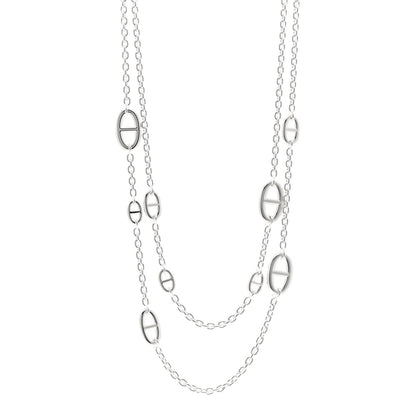 Hermes Sterling Silver Farandole Necklace 120 1 of 6