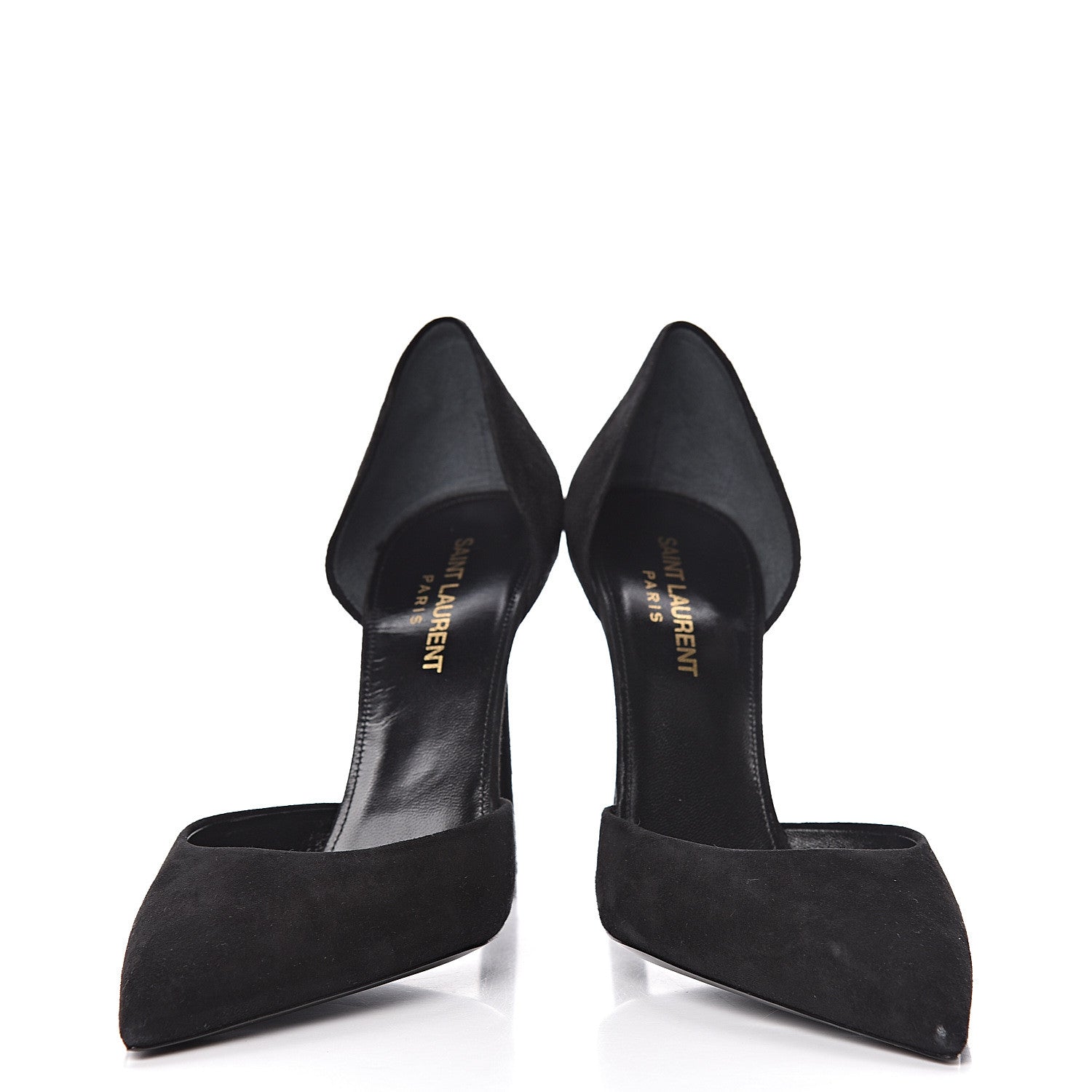 Saint Laurent Velvet Anja Pumps 37.5 Black 10 of 11