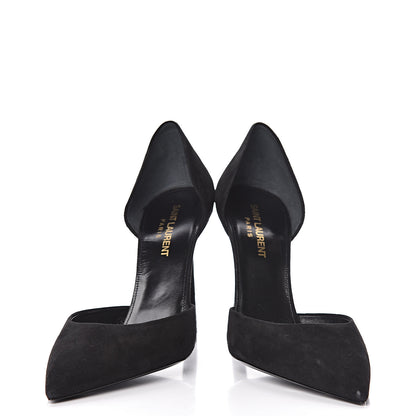 Saint Laurent Velvet Anja Pumps 37.5 Black 10 of 11
