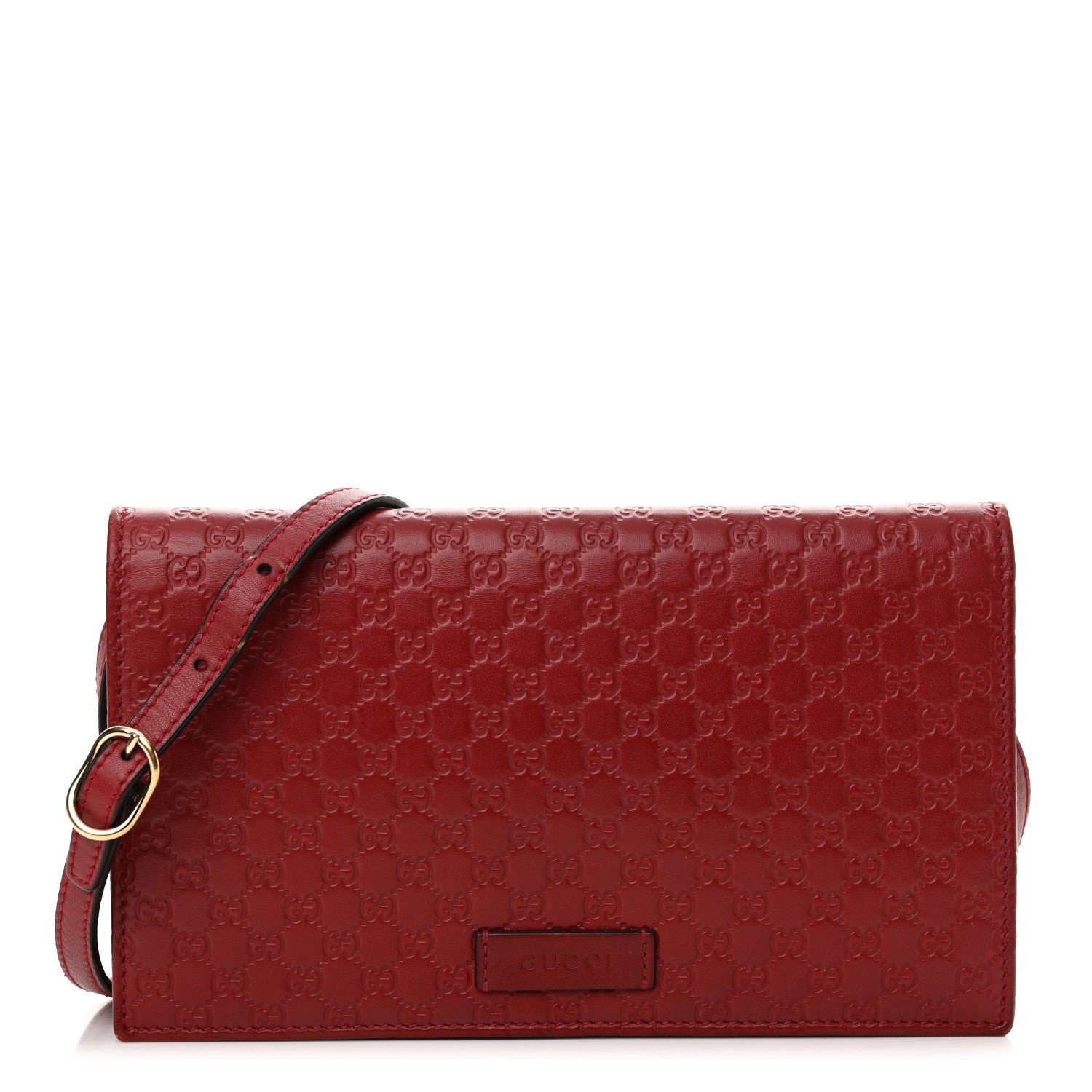 Gucci Microguccissima Crossbody Wallet Red 1 of 13