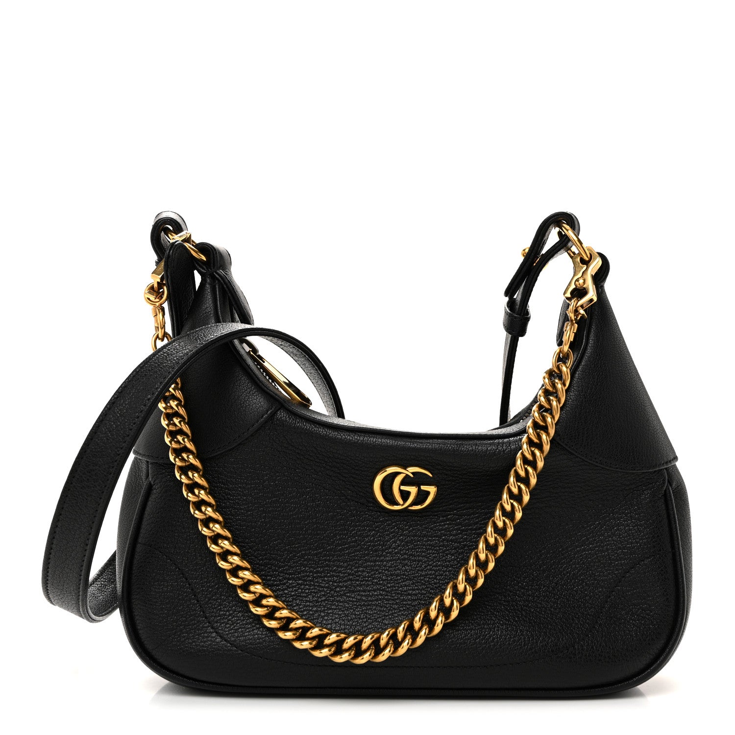 Gucci Goatskin Small Aphrodite Shoulder Bag Black 1 of 10