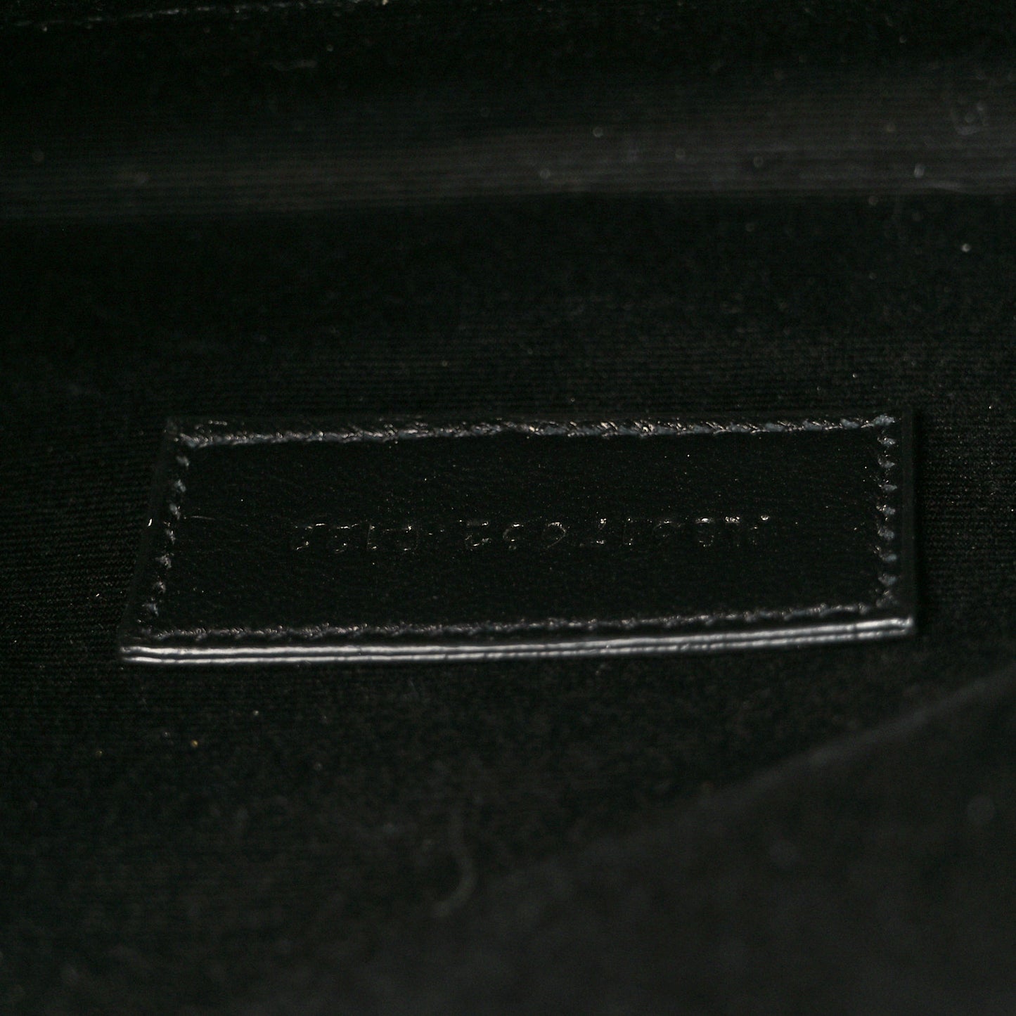 Grain De Poudre Matelasse Chevron Monogram Envelope Clutch Black