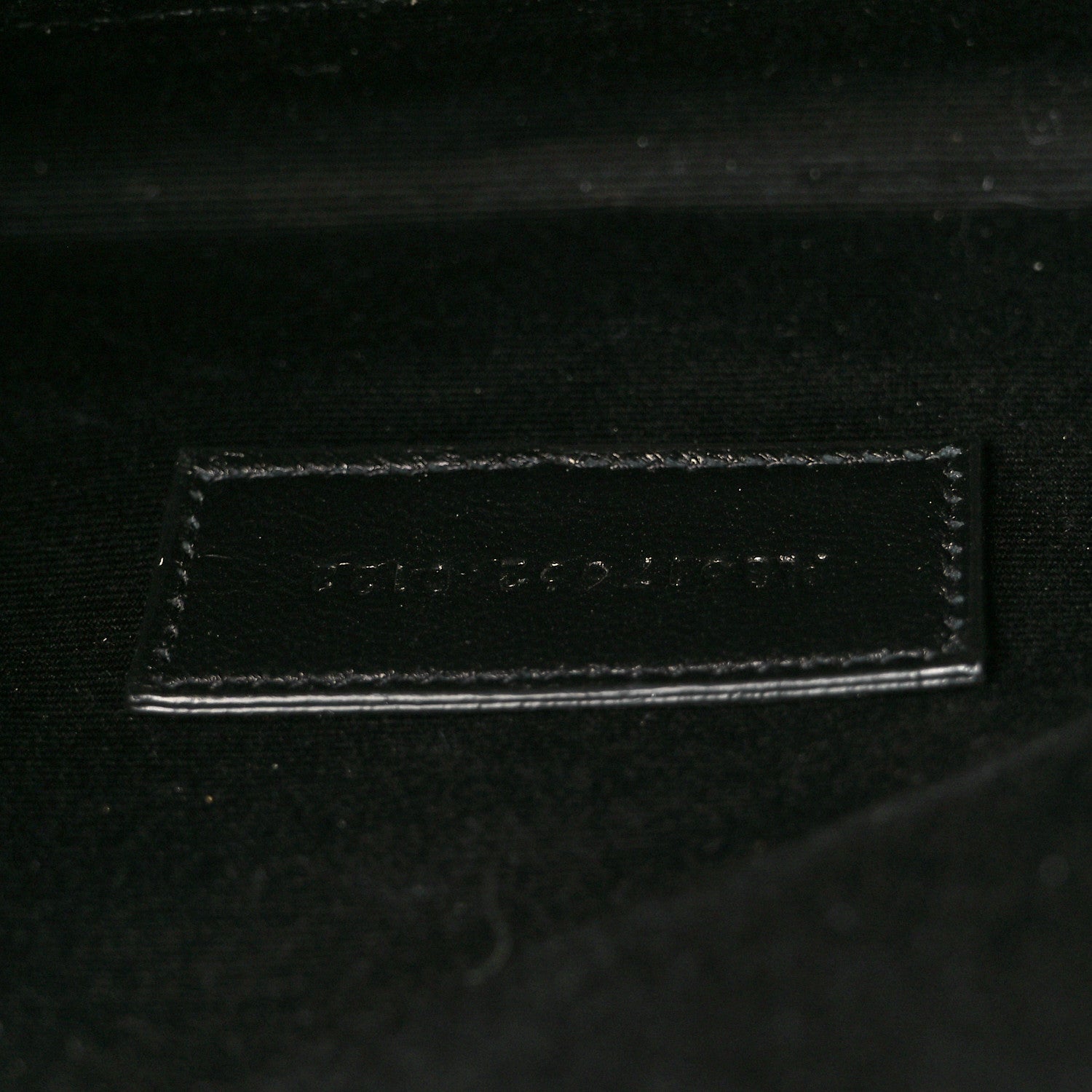 Saint Laurent Grain De Poudre Matelasse Chevron Monogram Envelope Clutch Black 8 of 9