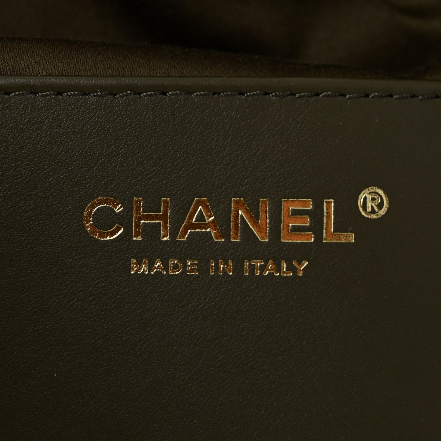 Canvas Quilted Small Chanel 25 Handbag Khaki