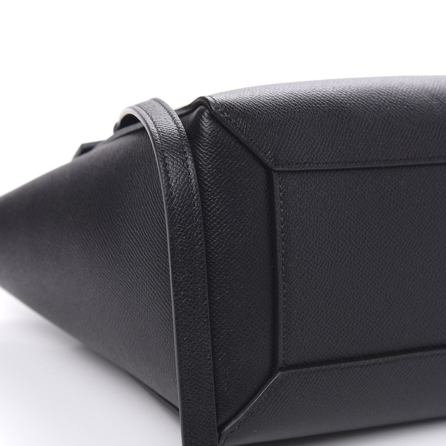 Baby Grained Calfskin Micro Belt Bag Black