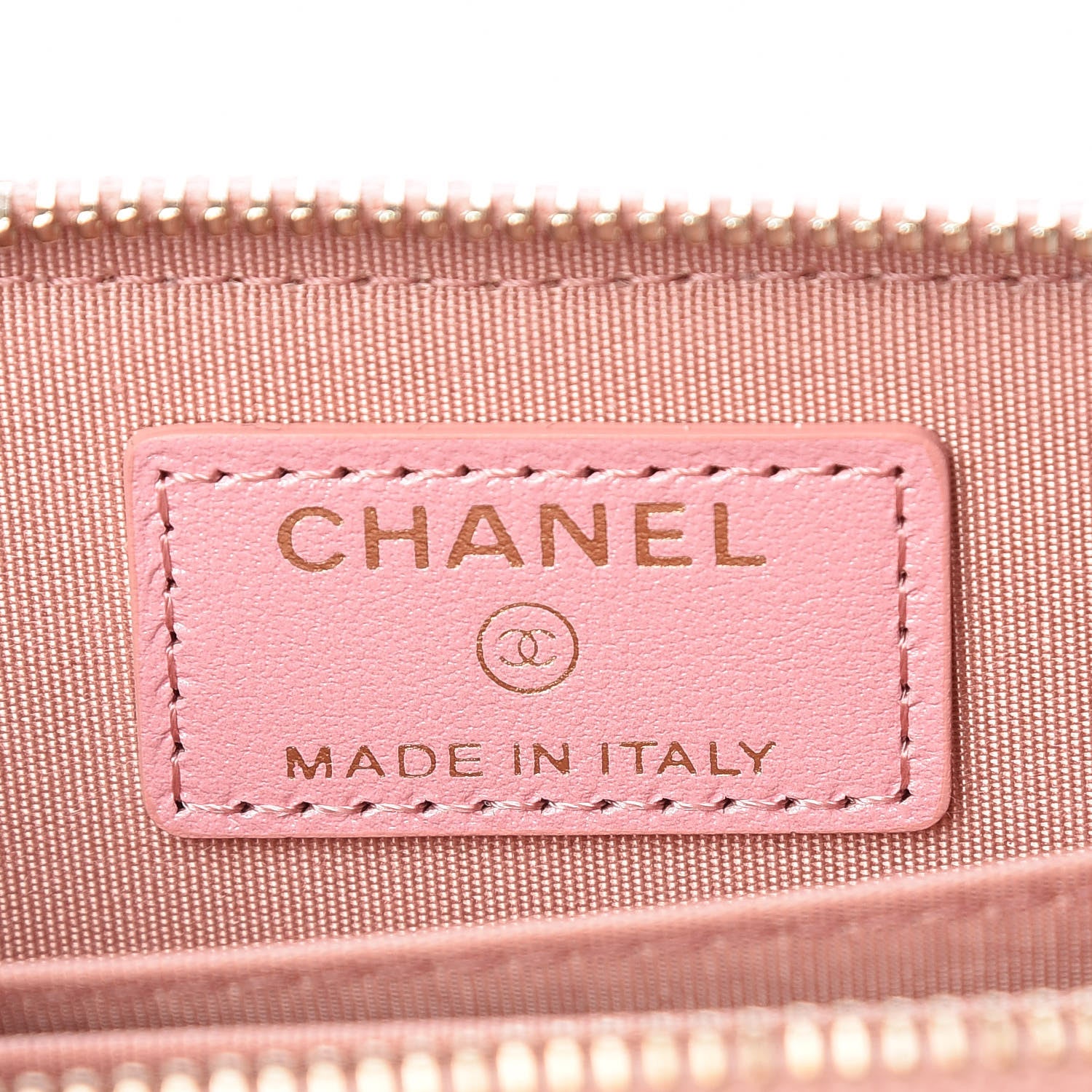 Chanel Iridescent Caviar Quilted Zip Coin Purse Pink 6 of 8