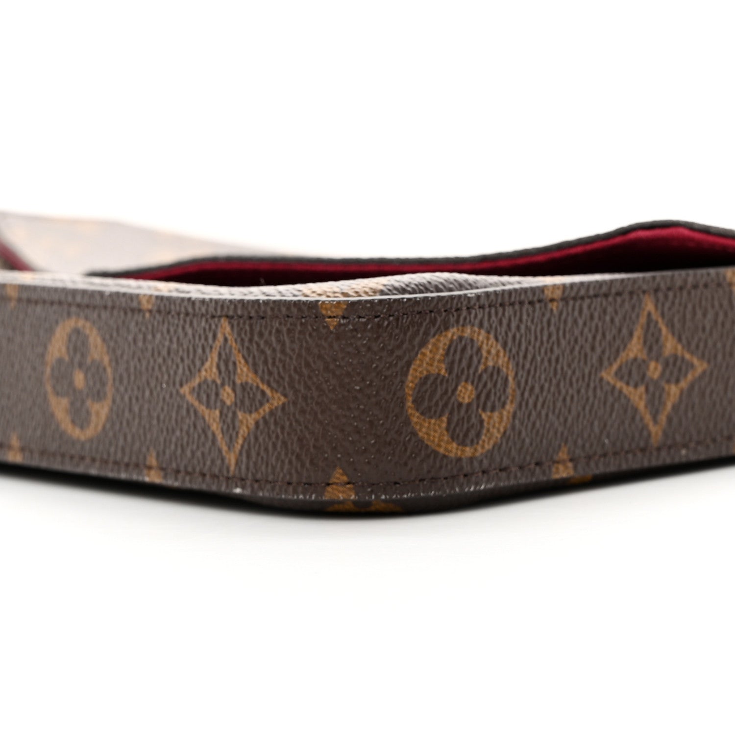 Louis Vuitton Monogram Pochette Felicie Chain Wallet Fuchsia 12 of 16