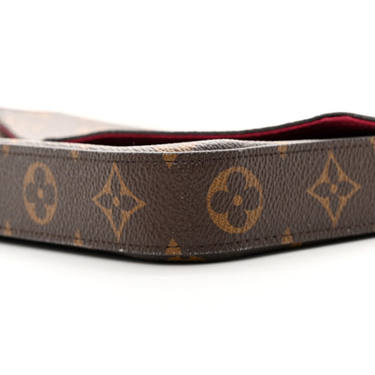 Louis Vuitton Monogram Pochette Felicie Chain Wallet Fuchsia 12 of 16