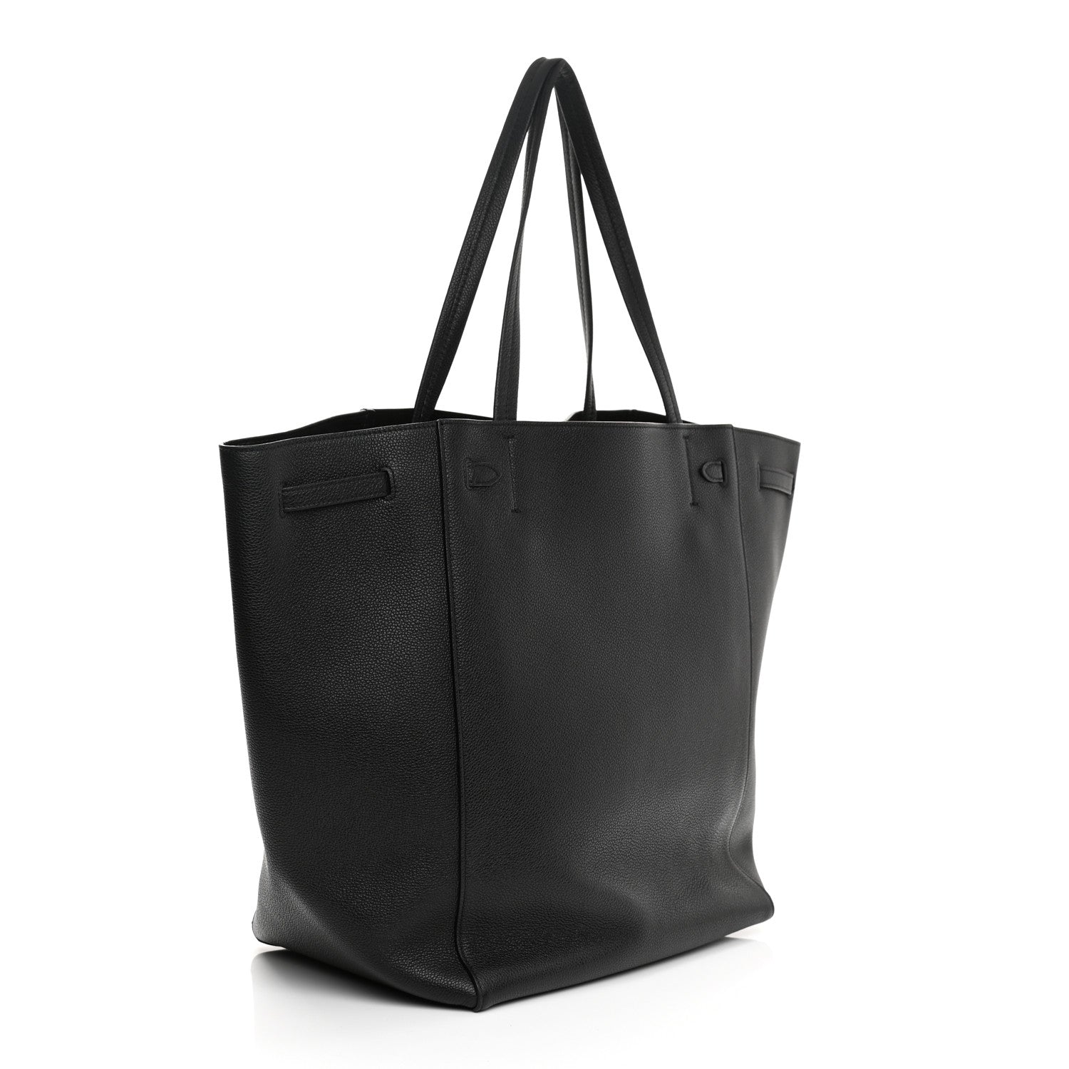 Celine Soft Grained Calfskin Medium Belt Cabas Phantom Black 5 of 17