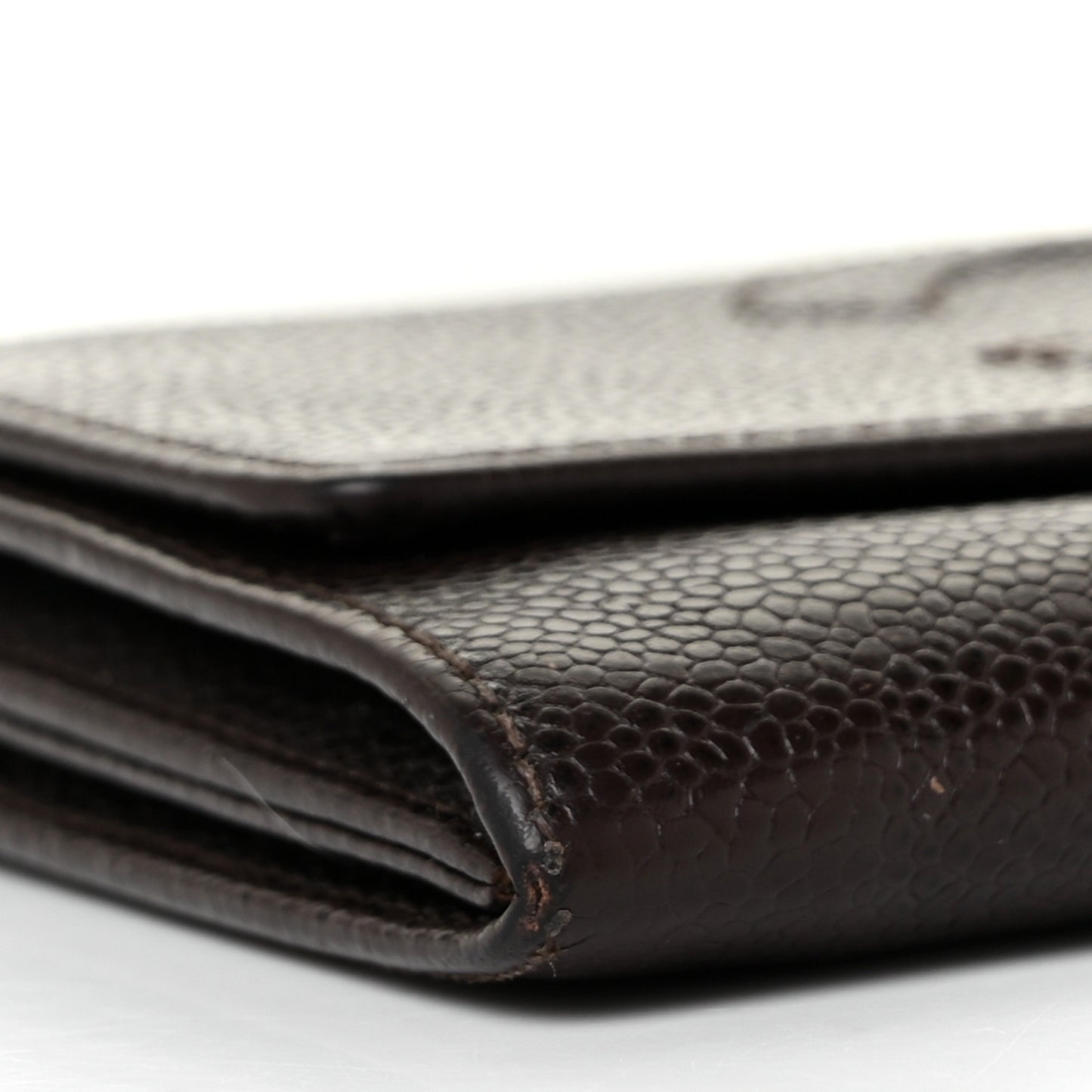 Caviar Timeless CC Flap Wallet Brown
