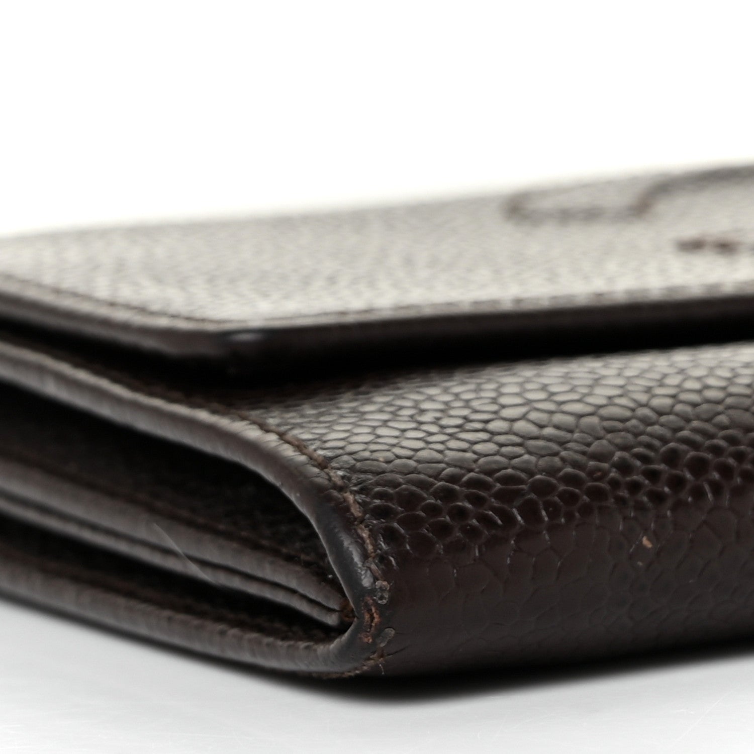 Chanel Caviar Timeless CC Flap Wallet Brown 7 of 9