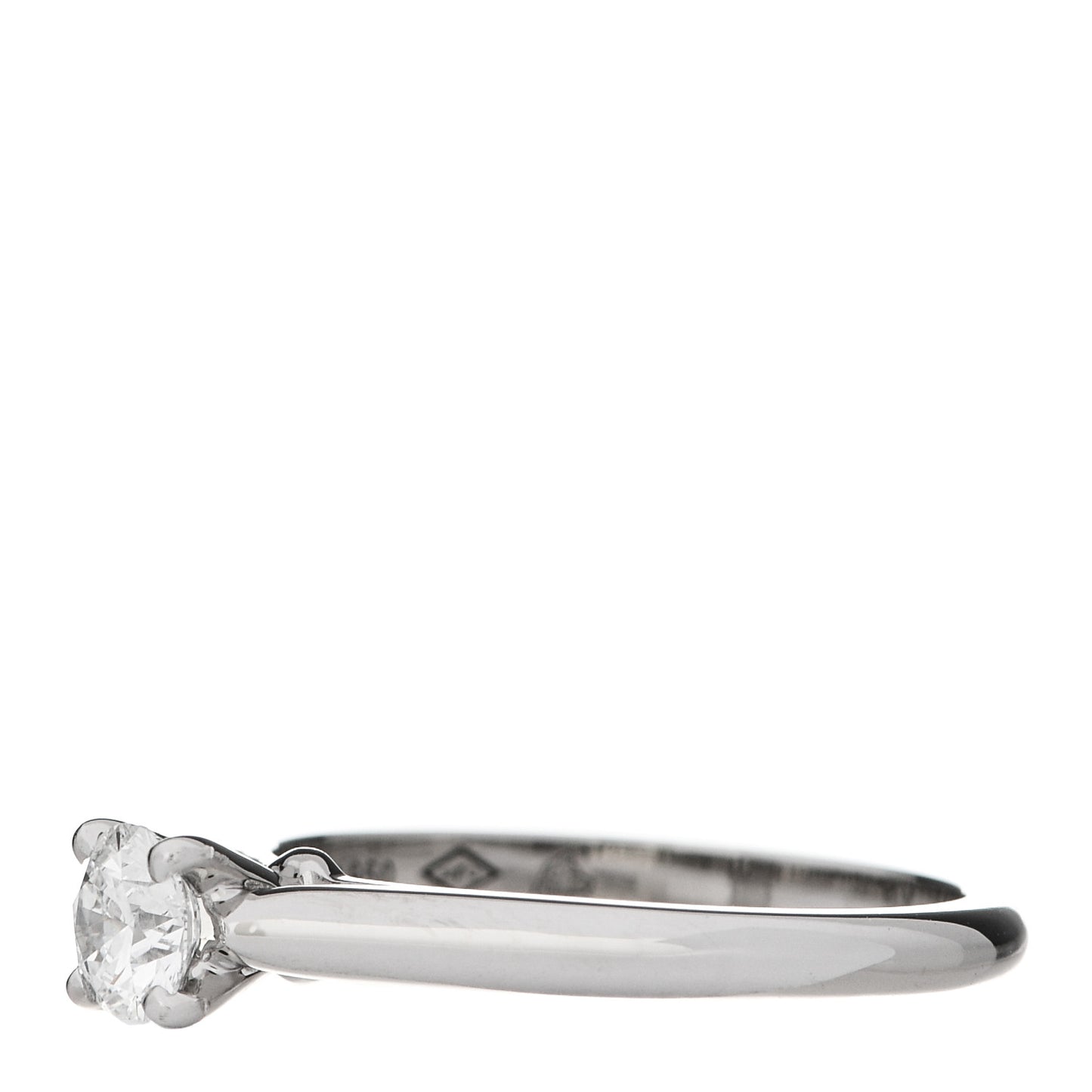Platinum Diamond .27ct 1895 Solitaire Engagement Ring 45 3.25
