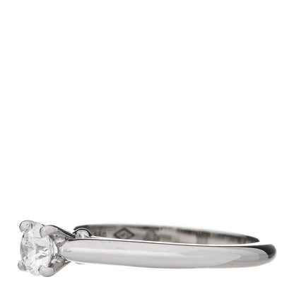 Cartier Platinum Diamond .27ct 1895 Solitaire Engagement Ring 45 3.25 3 of 6