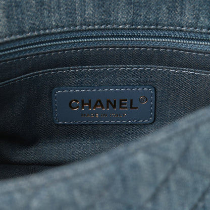 Chanel Denim Quilted Mini Pearl Crush Rectangular Flap Blue 6 of 10