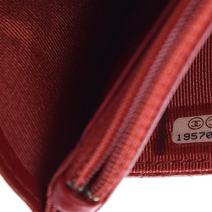 Chanel Caviar Quilted Wallet on Chain WOC Red 8 of 13