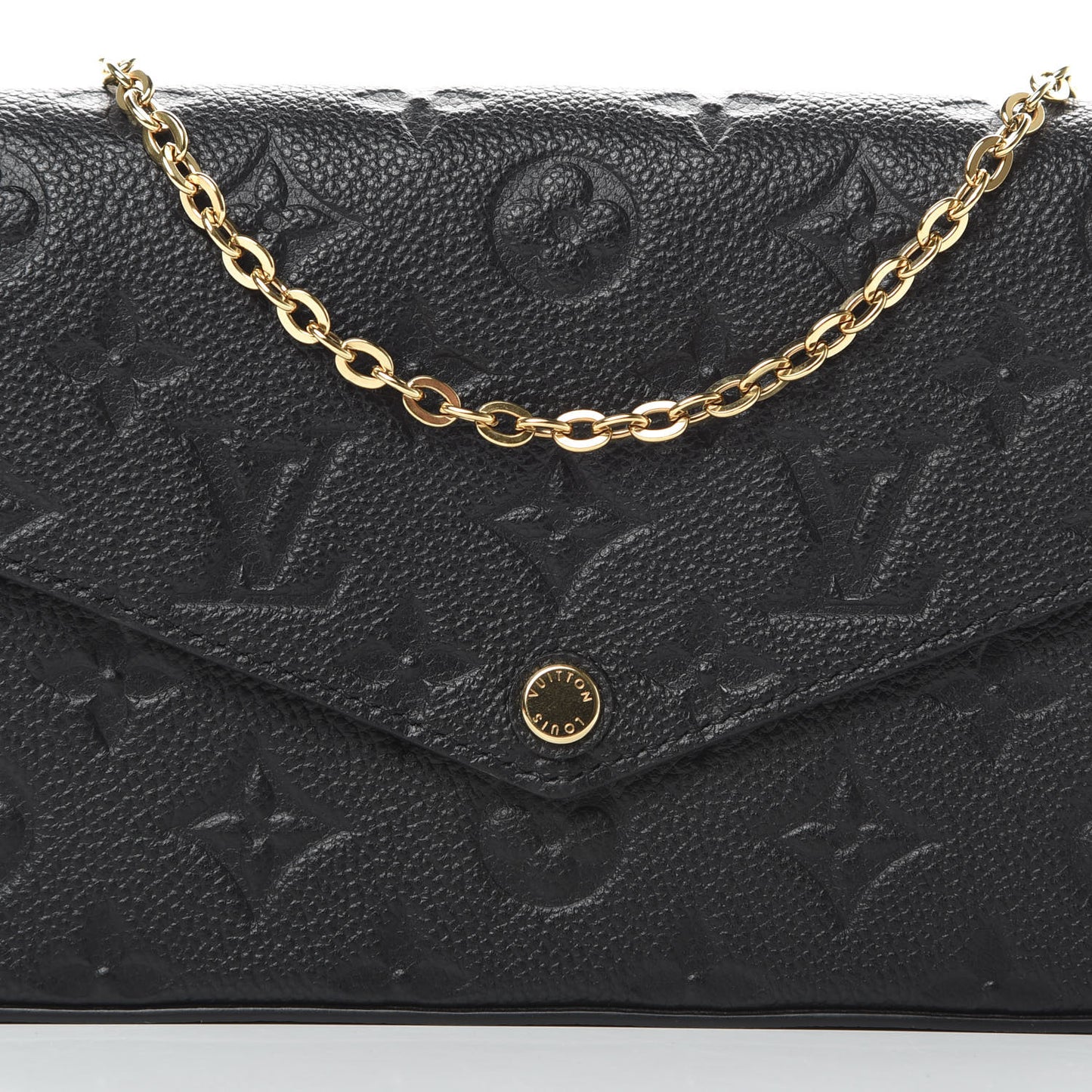Empreinte Pochette Felicie Chain Wallet Black