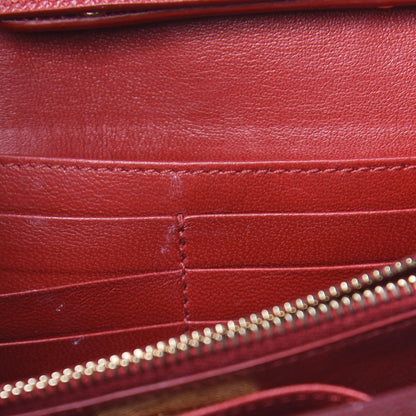 Prada Saffiano Fiocco Bow Flap Wallet Fuoco 10 of 10