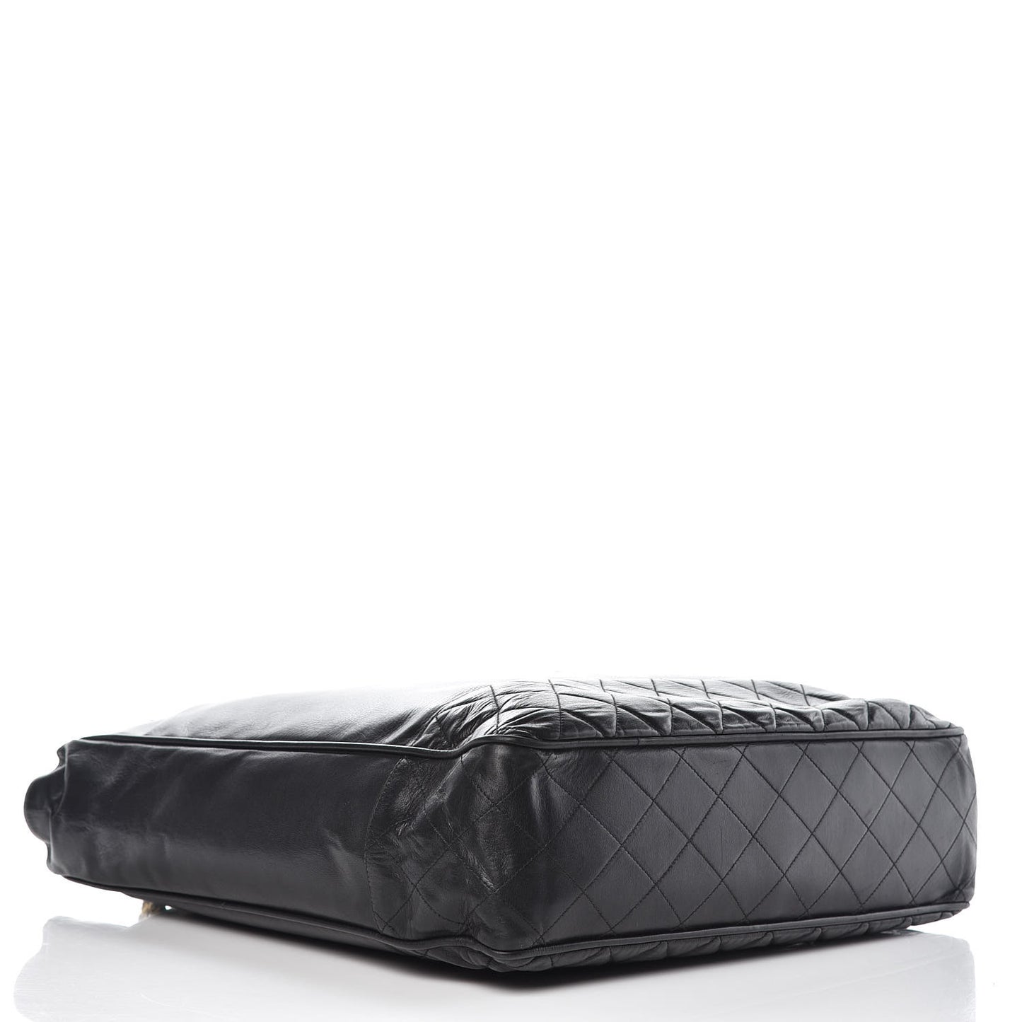 Lambskin Shopping Tote Black