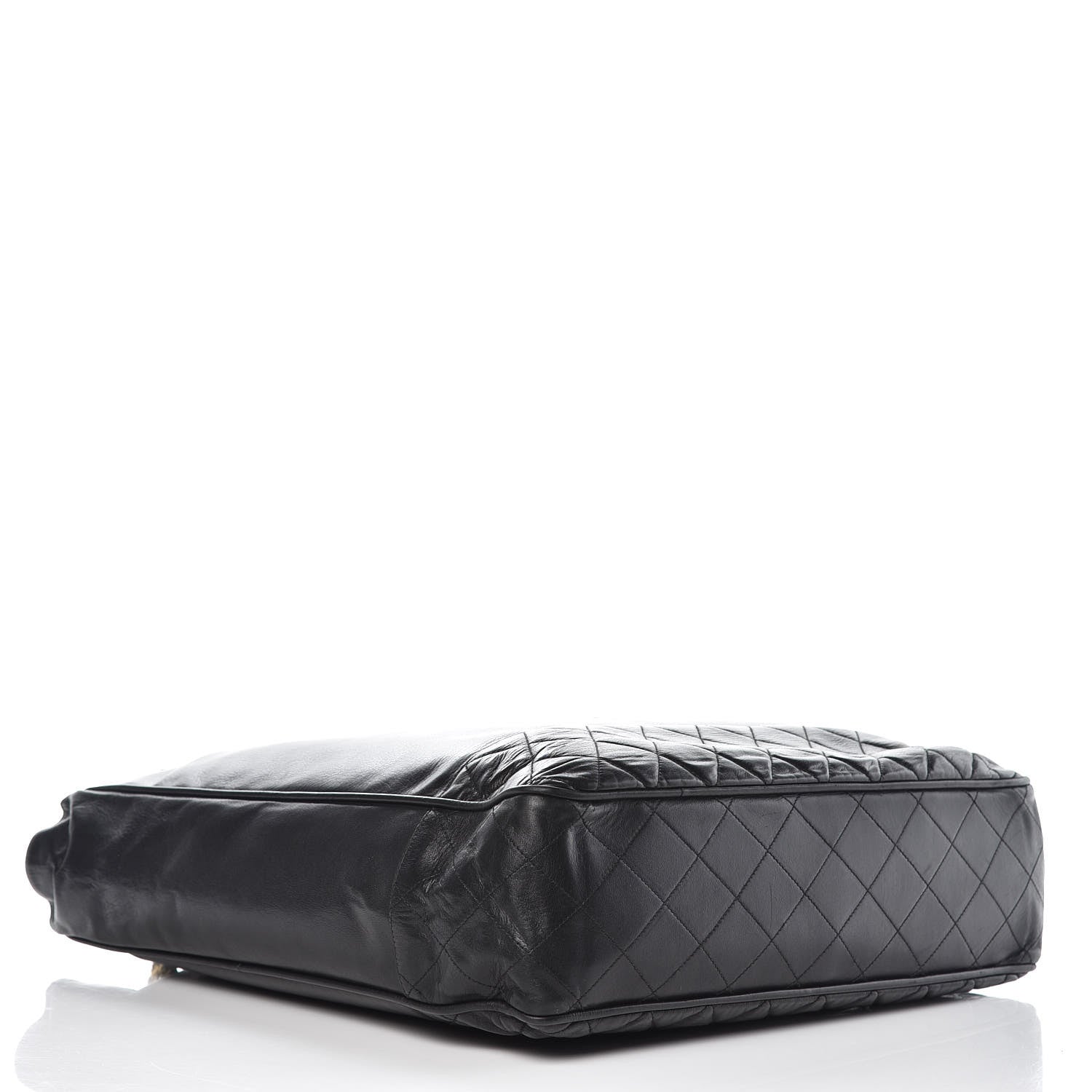 Chanel Lambskin Shopping Tote Black 4 of 12