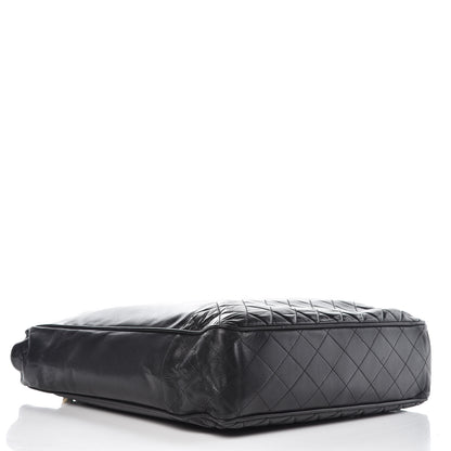 Chanel Lambskin Shopping Tote Black 4 of 12