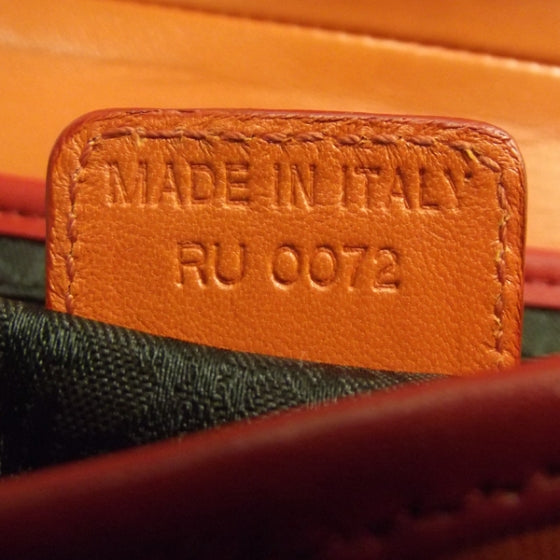 Christian Dior Leather Saddle Bag Orange LTD ED 8 of 10