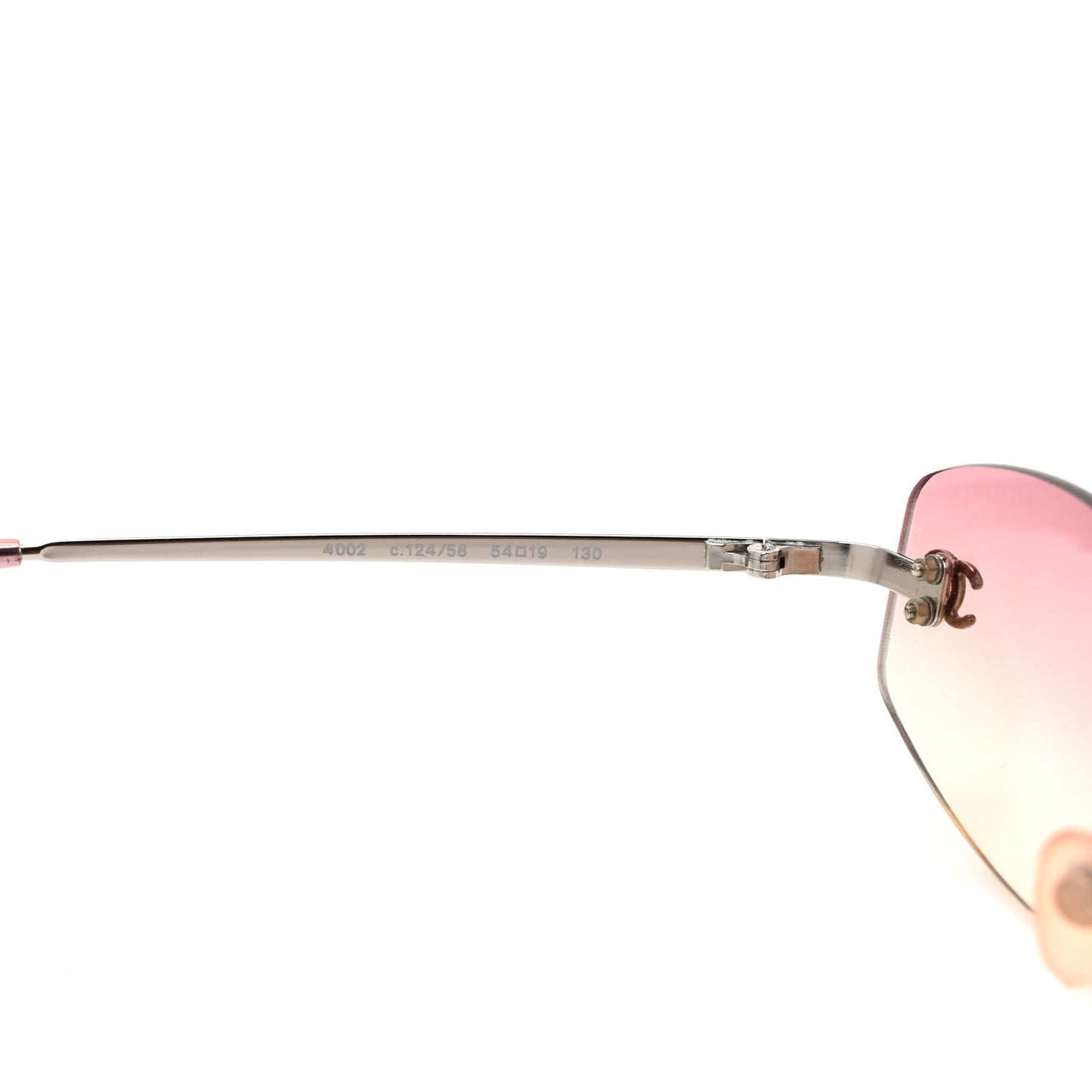 Metal CC Logo Sunglasses 4002 Pink