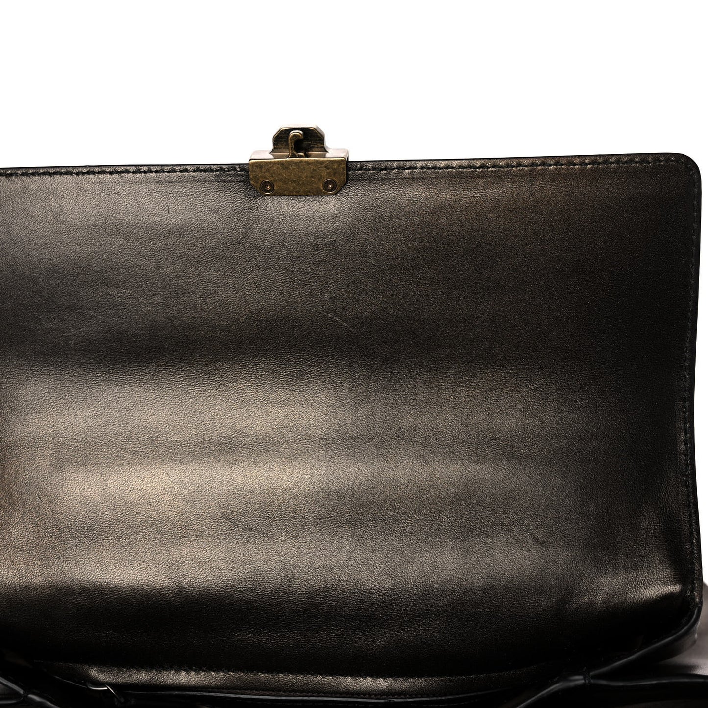 Nappa Medium Piazza Bag Dark Gold Antique Silver