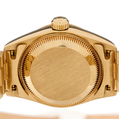 Rolex 18K Yellow Gold Diamond 26mm Datejust President Watch Champagne 69178 4 of 5