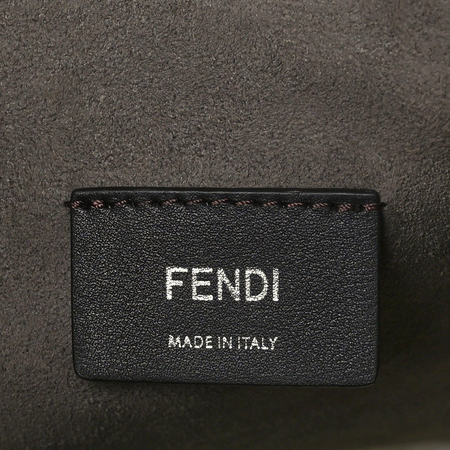 Fendi Vitello Century Wicker FF 1974 Embossed Large Runaway Shopper Tote Black 6 of 9