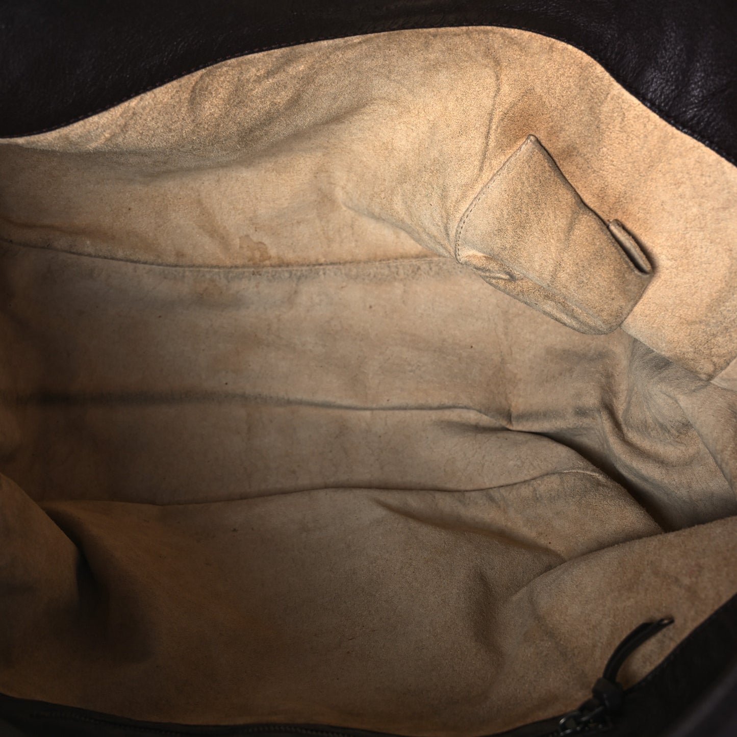 Nappa Intrecciato Large Campana Hobo Ebano
