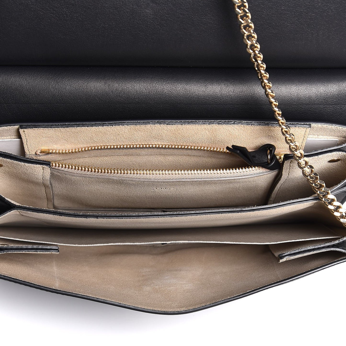Suede Calfskin Medium Faye Shoulder Bag Black