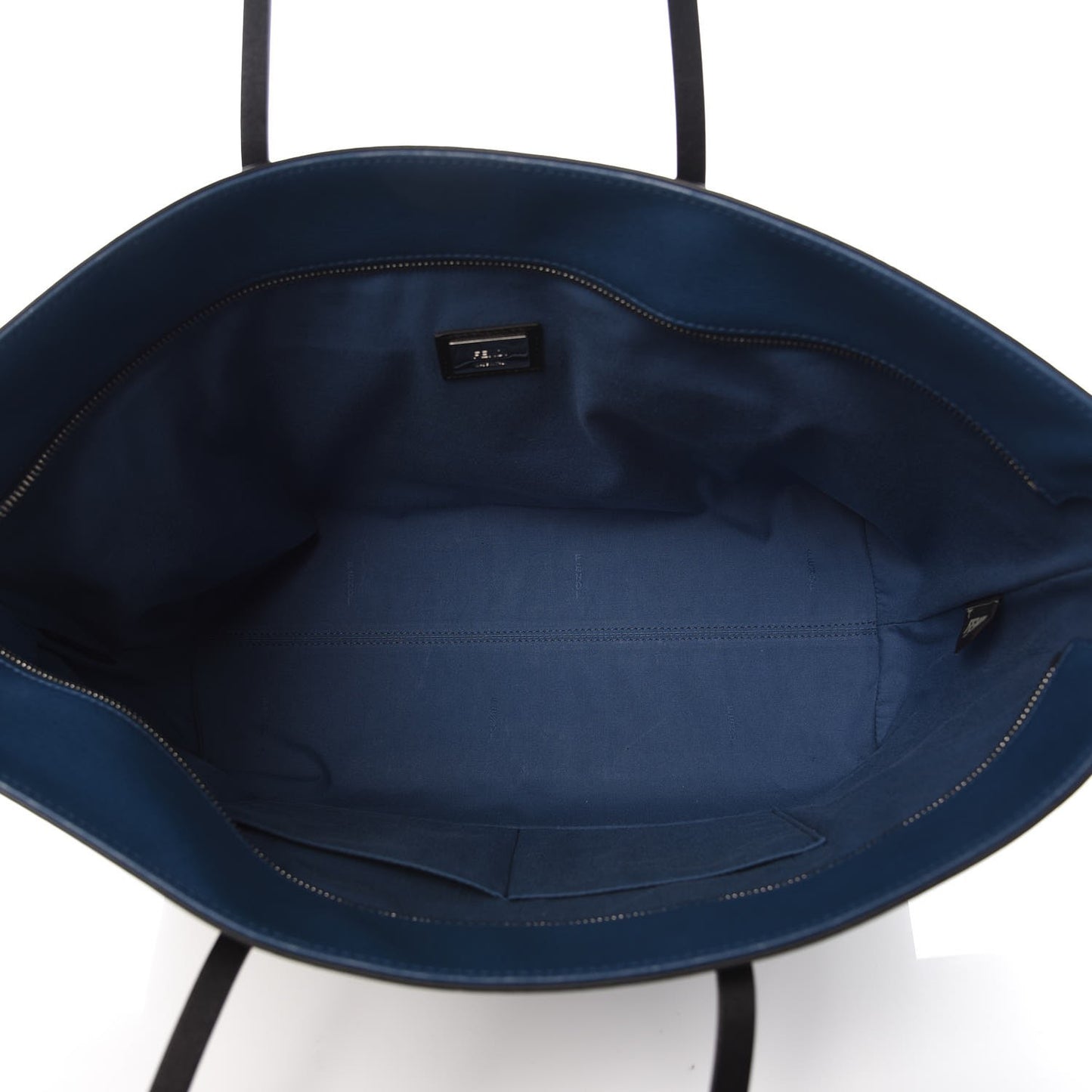 Vitello Elite Cuoio Monster Buggies Medium Roll Tote Black Multicolor Blue Cobalto