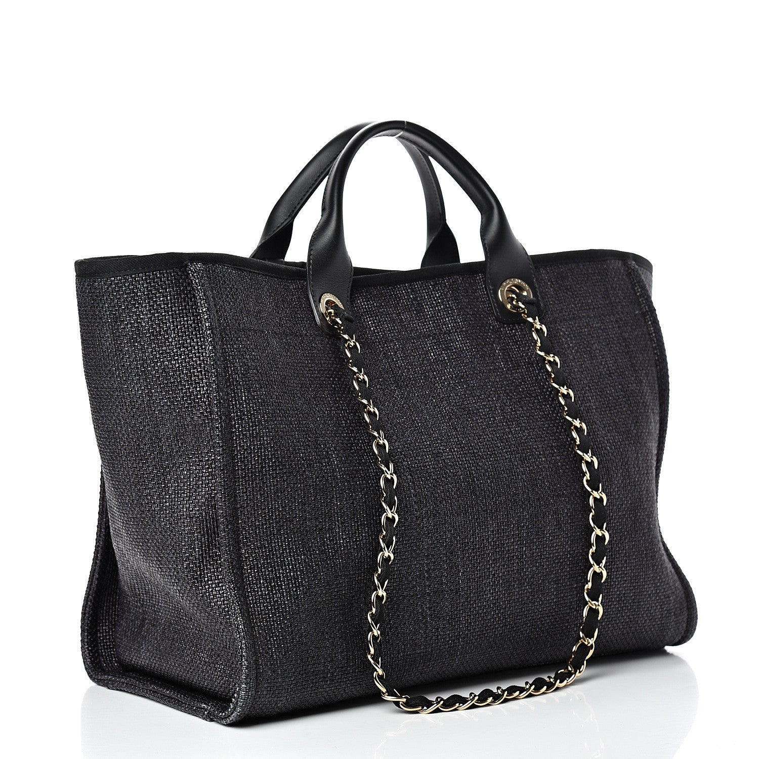 Chanel Canvas Medium Deauville Tote Grey 2 of 11