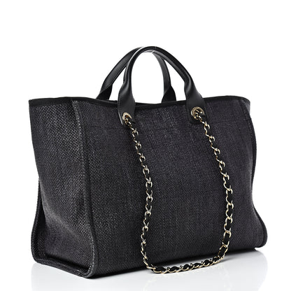 Chanel Canvas Medium Deauville Tote Grey 2 of 11