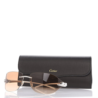 Cartier Panthere De Aviator Sunglasses Platinum 7 of 7