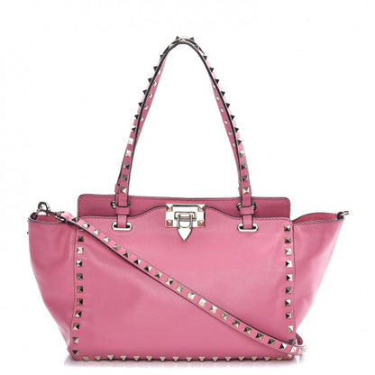 Valentino Garavani Vitello Small Rockstud Tote Ninphea 1 of 12