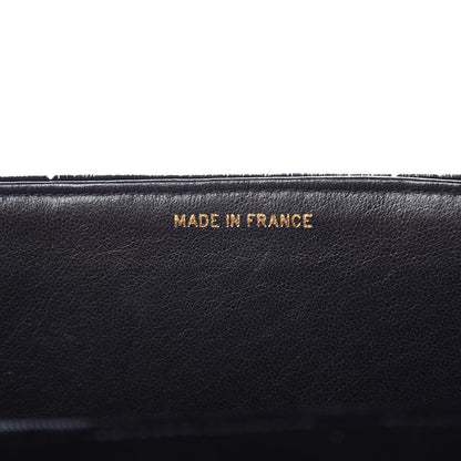 Chanel Velvet Vertical Quilted Jumbo Single Flap Black 8 of 13