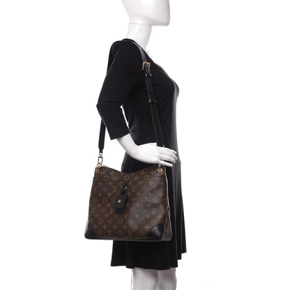 Louis Vuitton Monogram Odeon MM Black 2 of 9