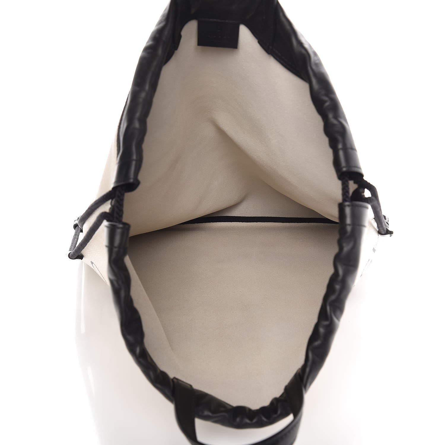 Gucci Calfskin Coco Capitan Logo Drawstring Backpack Mystic White 5 of 8