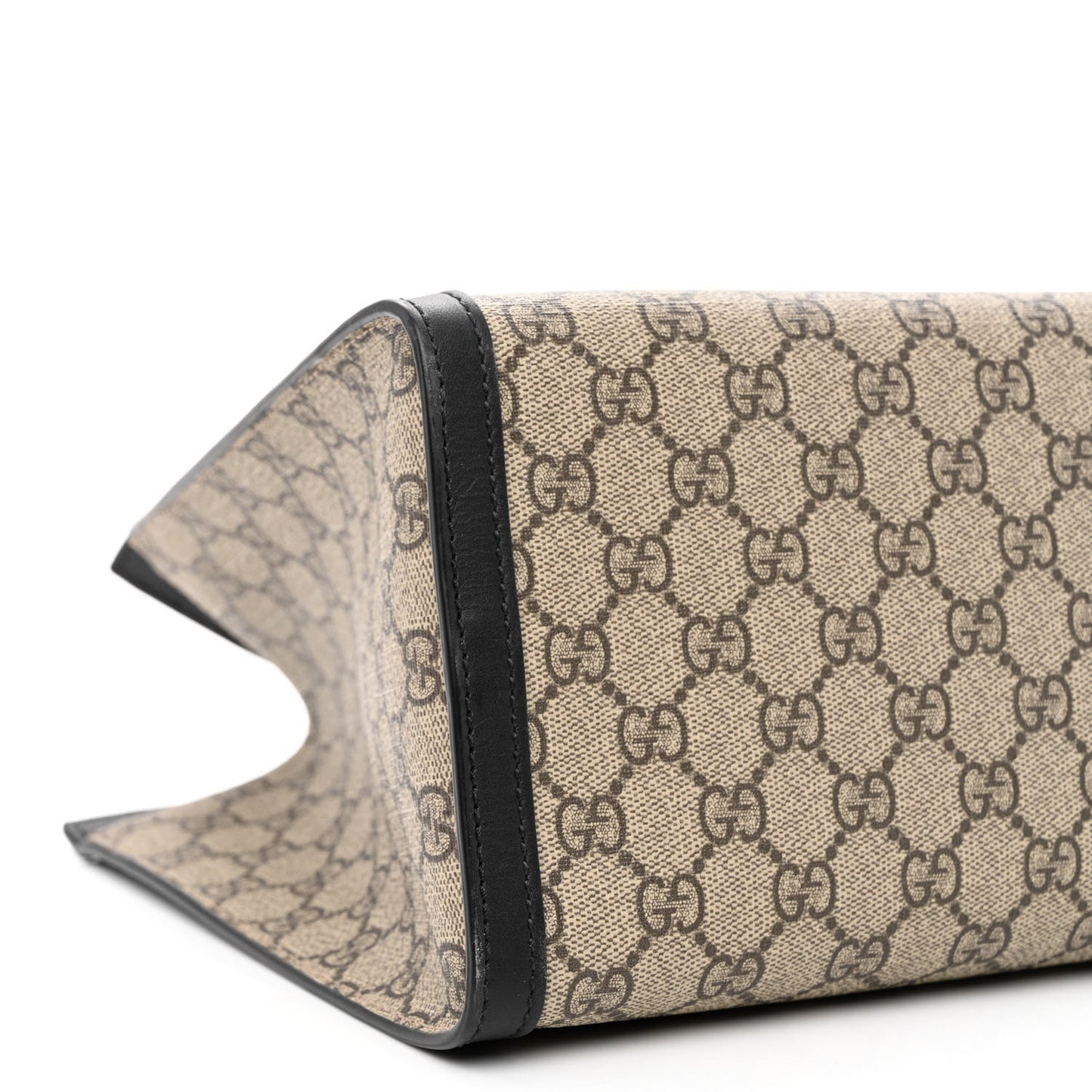 GG Supreme Monogram Medium Padlock Tote Black